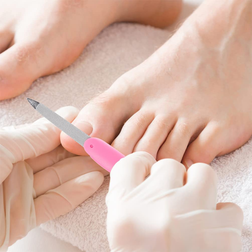 FRCOLOR 8piezas Limas De Uñas Plegables Para Manicura Limas Pequeñas y Portátiles Pulidoras De Uñas De Doble Cara Diseño Elegante Para Salón y Uso Doméstico