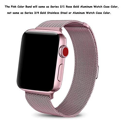 Pulseira Apple Watch Milanese Loop 38mm Pink Rosê