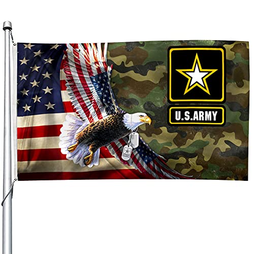 2but American Eagle Veteran Flag Military Flags Tapestry banner 3x5ft Man Cave (I)