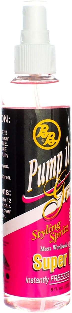 Bronner Brothers Pump It Up Spritz Gold Super Hold, 8 oz (Pack of 5)