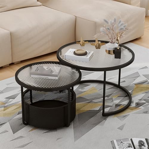 Table centrale moderne cachant vos câbles et télécommandes sous son plateau - 2