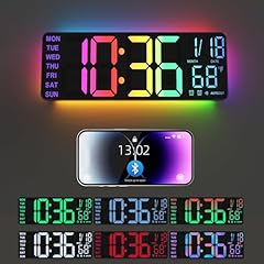 Digital Wall Clock Large Display, 13 " Large Digital Wall Clock with RGB Color Remote Control Digital Wall Clock Large Display, 13 " Large Digital Wall Clock with RGB Color Remote Control item