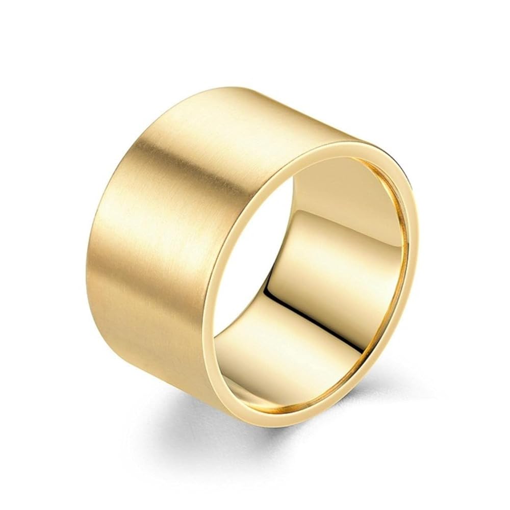 Rotierender Titan-Stahlring Für Herren - Moderner Industrieschmuck 12mm