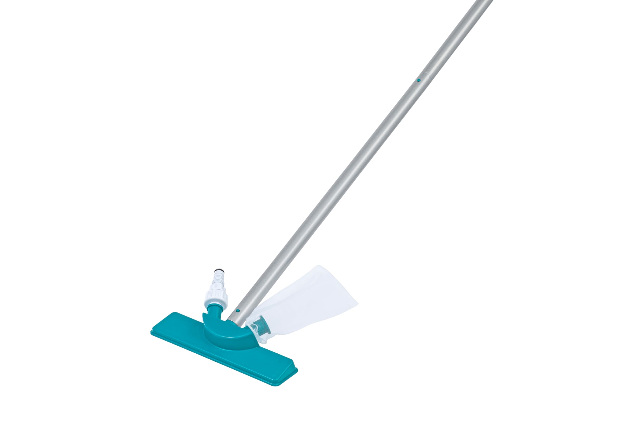 BESTWAY Kit de Mantenimiento para Piscinas AquaClear con Pértiga 167 cm, Limpiafondos, Azul