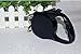 Yueton Retractable Pet Dog Leash with Push Button Lock & Release Knobs (Black, S)
