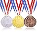 Caydo 6 Pieces Gold Silver Bronze Award Medals-1st 2nd 3rd Place Medals for Competitions, Party, 2 Inch