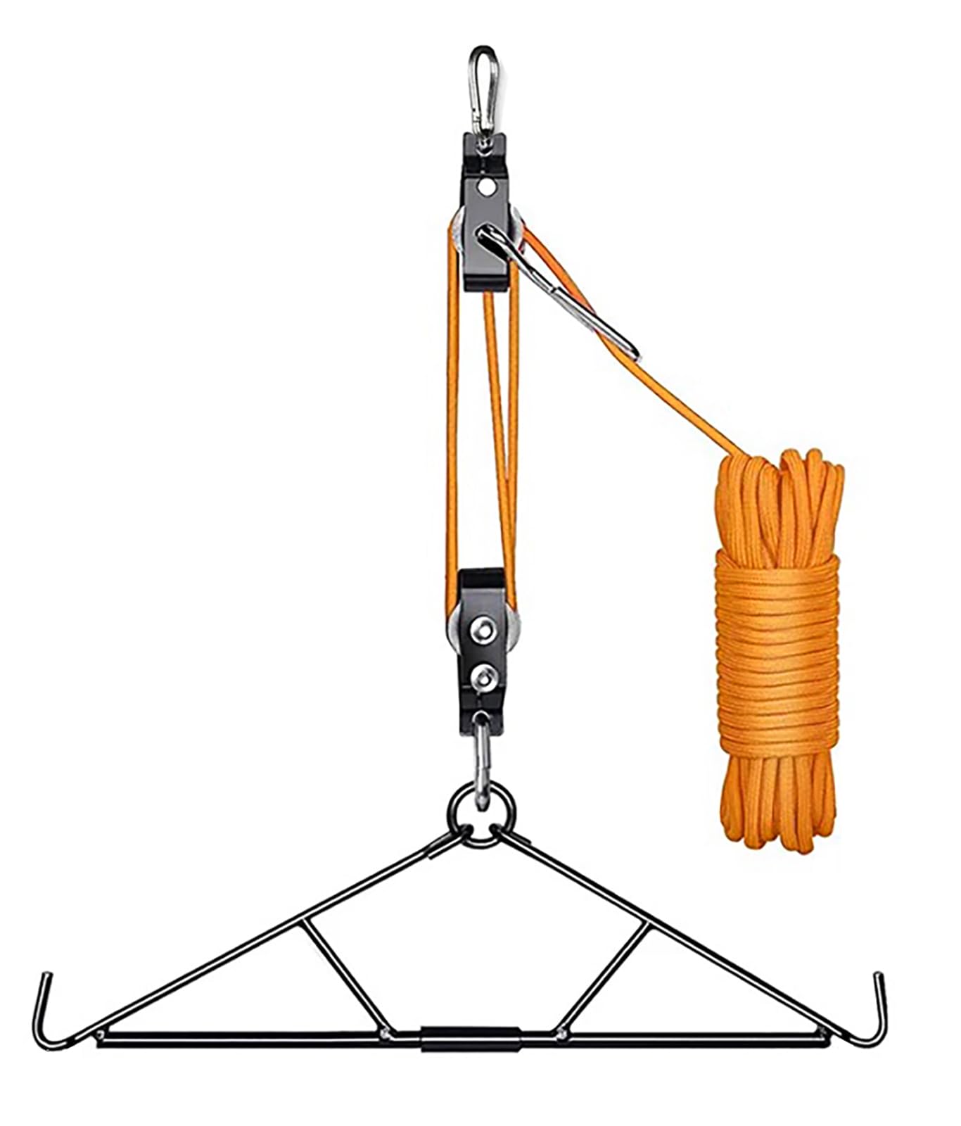 Deer Hanger for Skinning, Deer Hunting Game Hoist Pulley Lift System with Gambrel, Max to 700LB for Hanging and Processing Deer Hog Goat