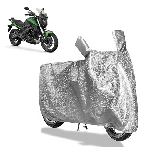 Image of Sulfar Bike Cover for Bajaj Dominar (400 (2025)) | Waterproof, Dustproof & UV Protected | All Weather Two Wheeler Cover (Silver) New 2026 Variants