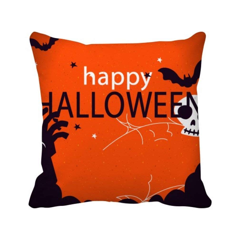Housse de coussin fantôme Halloween avec motif imprimé durable