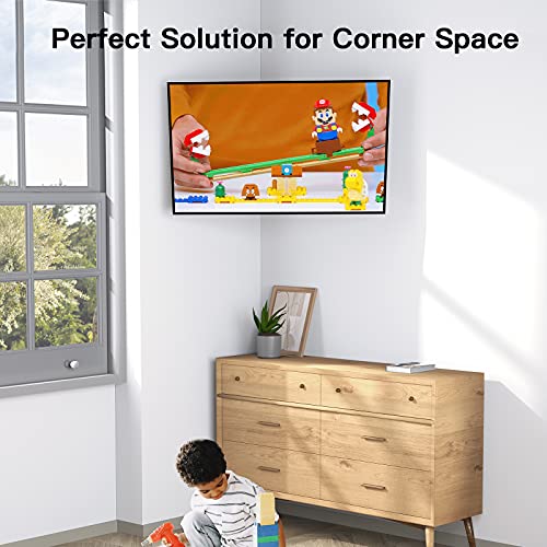 Full Motion Tv Wall Mount Brackets Swivel Tilts Articulating Extension For 13-32 Inches Led Lcd Flat Curved Screen Tvs Monitors, Single Stud For Corner Max Vesa 100X100Mm By Pipishell #TOP1