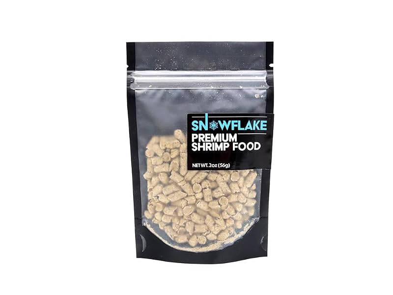 Alimento em Pellets para Camarões de Aquário de Água Doce Aquatic Arts Snowflake Shrimp Food, 28 g