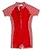 Produktbild Playshoes Mädchen Bademode Einteiler, Badeanzug Punkte mit UV-Schutz, Rot (8 rot ), 122/128