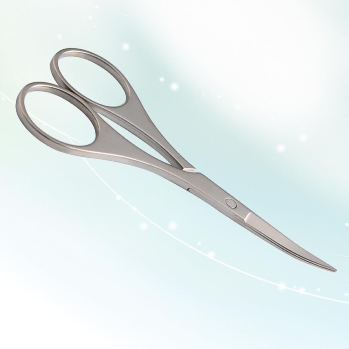 POPETPOP Tijeras de Acero Inoxidable para Vello Nasal y Cejas Puntas Redondas y Corte Seguro