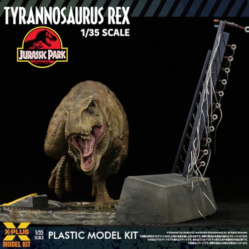 Kit de modelo Tyrannosaurus Rex Jurassic Park 1:35 miniatura 6