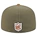 New Era Men's Olive/Brown Dallas Cowboys 2-Tone Color Pack A-Frame 59FIFTY Fitted Hat