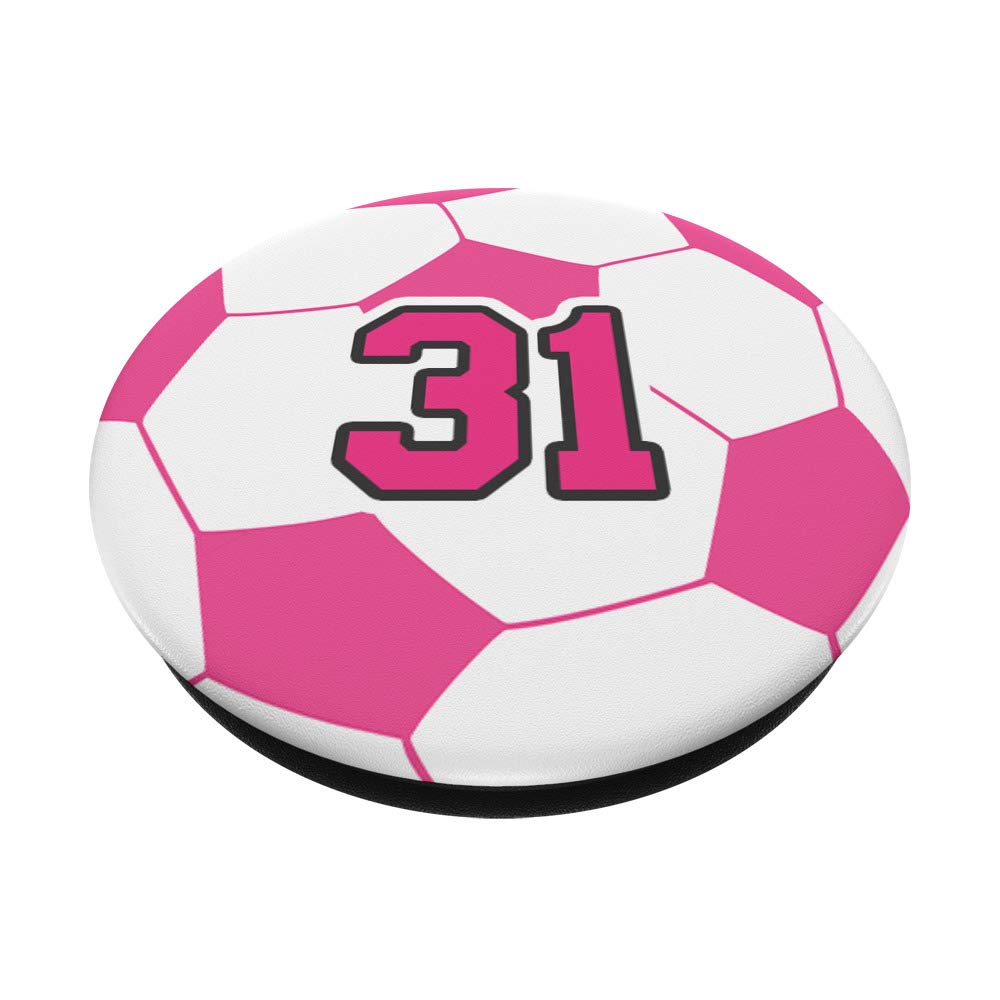 サッカーボール Amazon.com: Pink Soccer Ball Number 31 Player 31st Birthday Zx