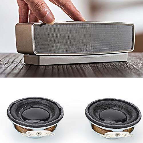 2 pezzi 3W 4Ω Altoparlante Stereo 4 cm per Mini Amplificatore, Altoparlanti Rotondi con Casing Metallico, Speaker Interno a Magnete per Audio Fai da Te