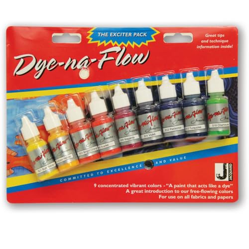 Jacquard Dye-Na-Flow Exciter Pack 9 Colors