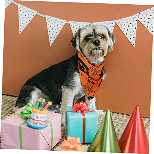 Ipetboom 2 Unidades Babadores Bandanas De Cachorro Pequeno Bandana De Cão De Estimação De Halloween