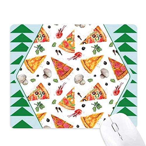 Tapis de souris pizza illustration schéma tapis caoutchouc green pine tree