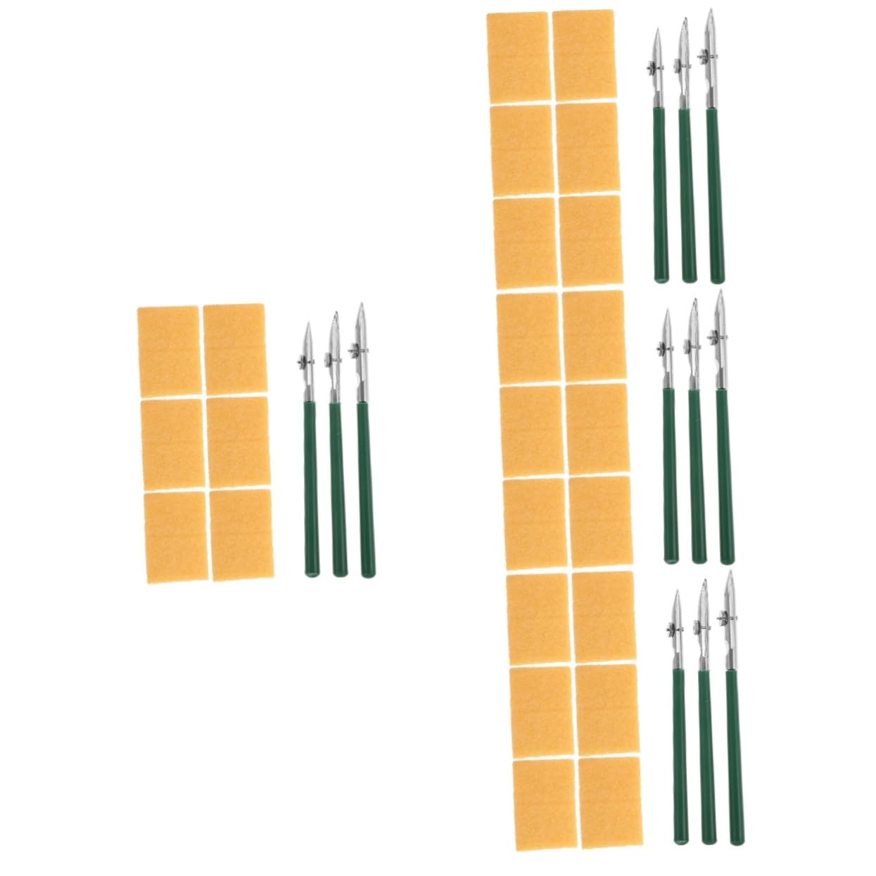 Tofficu 4 Sätze Linearer Entenschnabelstift Wieder Auffüllbar Whiteboard-marker Weißer Markierungsstift Pilotenstift Whiteboardstift Textmarker Aufkleber Punkt Green Rohgummi Aus Metall