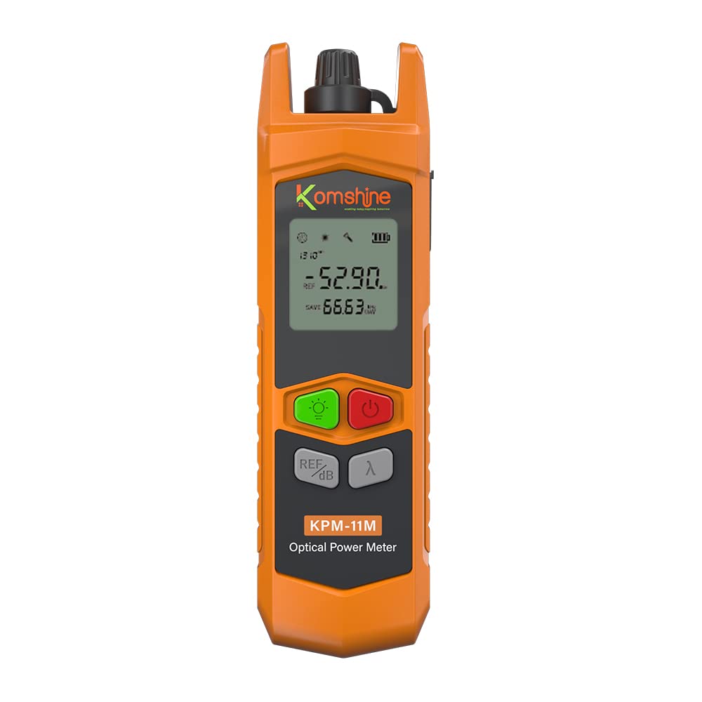 -70+10dBm Fiber Optic Cable Tester Portable Optical Fiber Power Meter Komshine KPM-11M 2.5mm Universal Connector-image-33