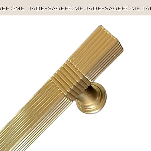 Miniatura 5 de Harper Pull, tiradores dorados para gabinete, paquete de 10 unidades de 9  pulgadas de longitud total  Espacio entre tornillos de 7.75 pulgadas,