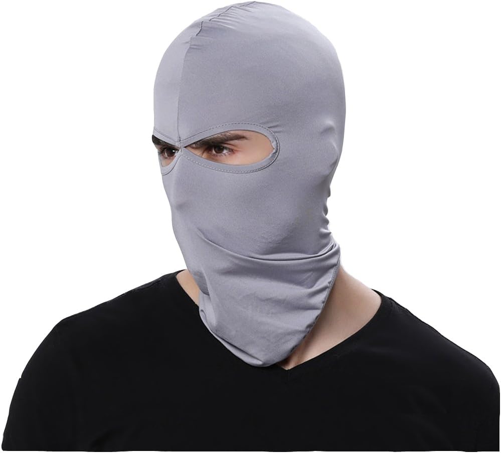 GANWAY Wind Cap Motorcycle Ski Masks Balaclavas Outdoor Sports Cycling Hat (Light Gray)