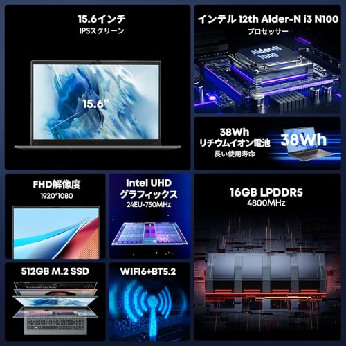 CHUWI FreeBook 13,5 inch touchscreen laptop Windows 11 Celeron N5100 12GB RAM 512GB SSD - Afbeelding 4