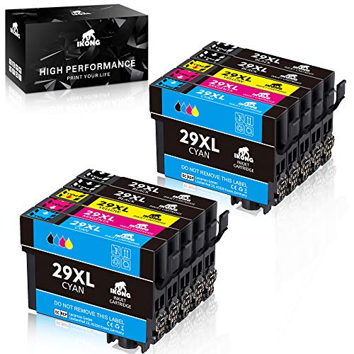 IKONG 29XL Cartouches d'encre Remplacer pour Epson 29 Compatible avec Epson Expression Home XP-235 XP-245 XP-255 XP-247 XP-257 XP-335 XP-342 XP-345 XP-355 XP-432 XP-435 XP-442 XP-445 XP-452 XP-455