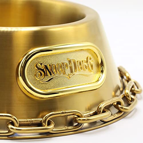 Snoop Doggies Deluxe Off The Chain Futternapf, Gold, Größe S