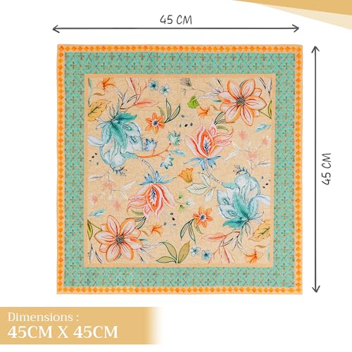 Servilletas decorativas Maison d'Hermine de algodón, ideales para buffet, comedor y camping 4