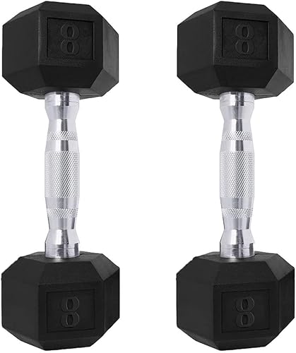 Saorzon Juego de 2 mancuernas para ejercicio y fitness para gimnasio en casa, pesas libres hexagonales de mano 1 2 3 4 5 8 10 12 15 20 25 30 35