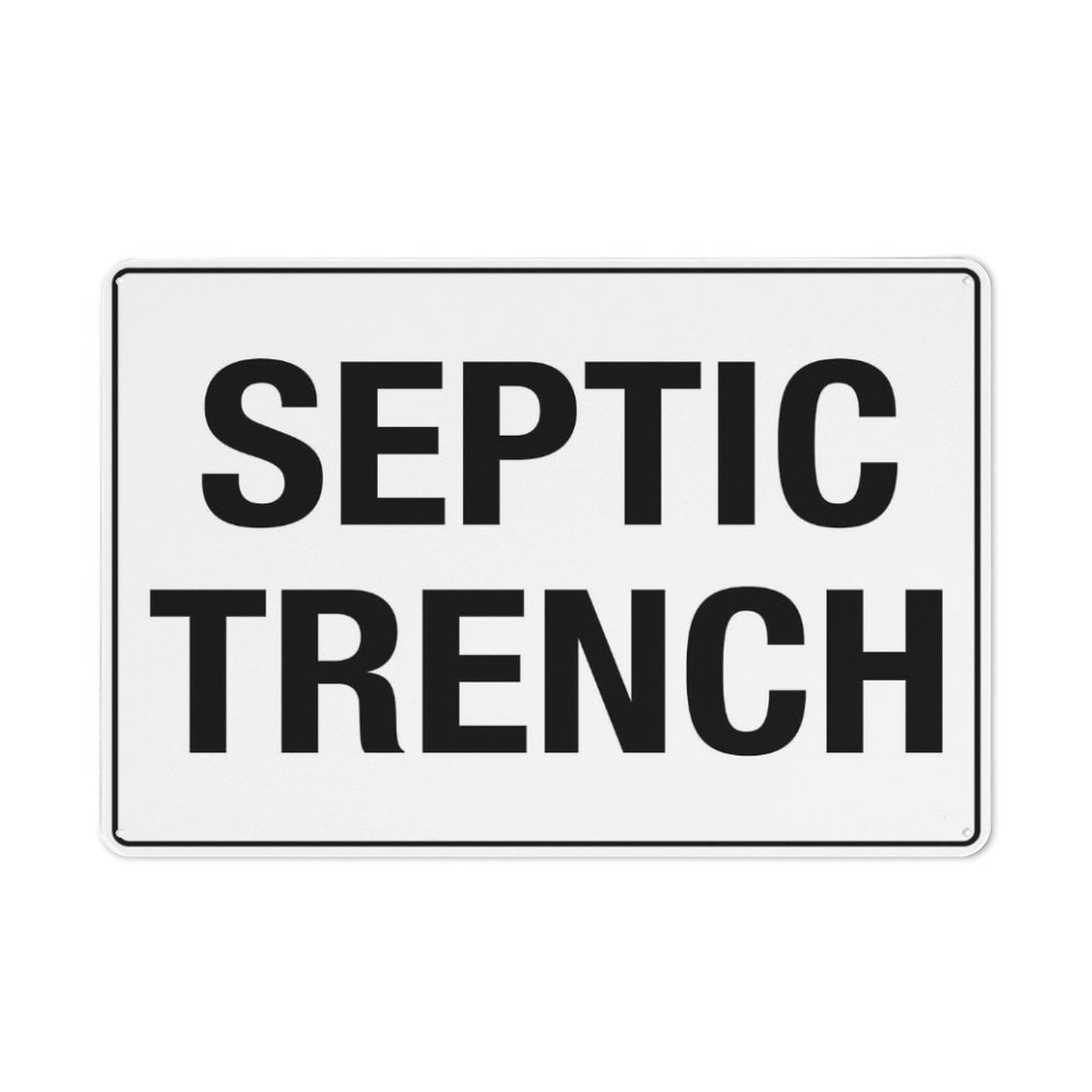 Septic Trench Retro for Home Garage Farm Garden Bar Coffee Kitchen Wall Decor Tin Sign 8x12 Inch
