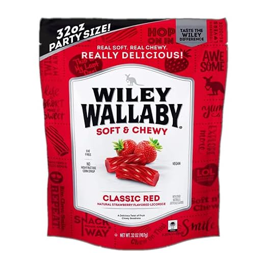 Wiley Wallaby Classic Red Licorice, 32 Ounce Resealable Bag