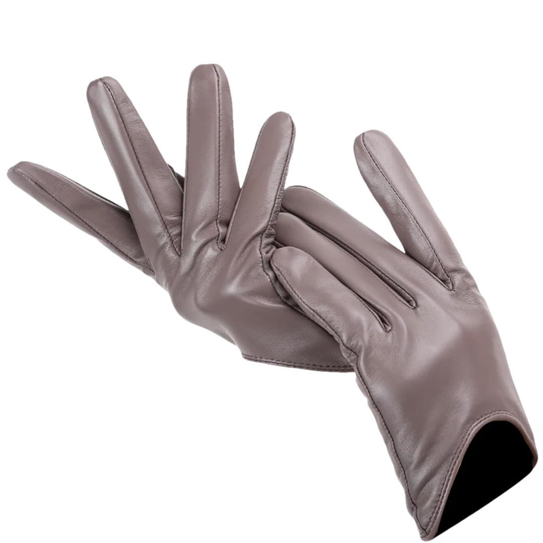 Guanti da donna in pelle di pecora guanti in pelle sottile per tenere caldi i guanti invernali