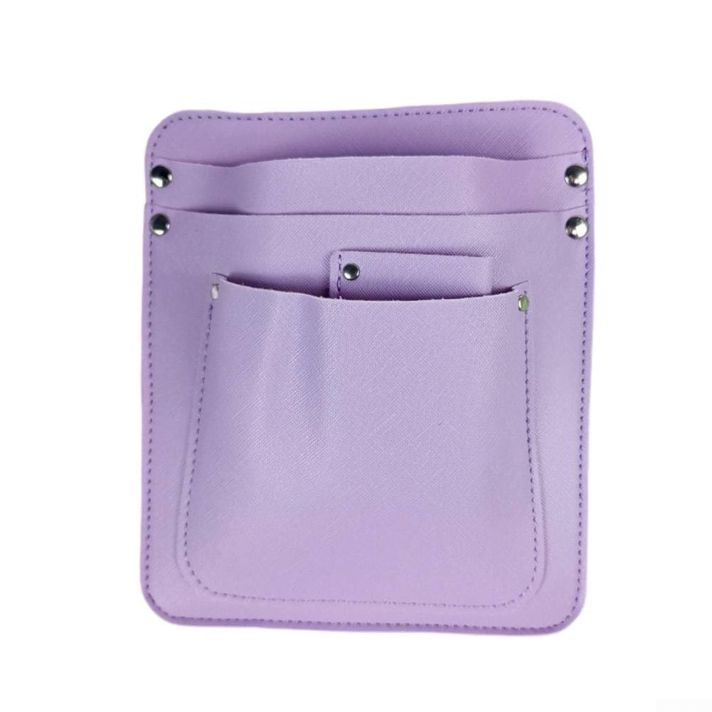 Riñonera multibolsillo para jardineros con correas ajustables, organizador de herramientas compacto diseñado para mayor comodidad y movilidad (morado)