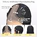 TESLAL Blend Wigs Human Hair Glueless Wear and Go Glueless Wigs Human Hair Pre Plucked Pre Cut Layered Wig Straight 6X6 Synthetic and Human Hair Blend Wig 20Inch Black Color 260% Density