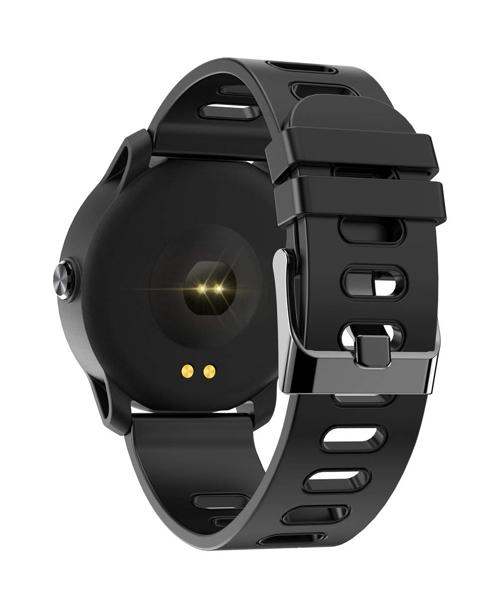 Bluetooth 4.0, IP68 Impermeabile attività Tracker 1.3 Pollici, IPS Schermo a Colori, frequenza cardiaca, Pressione sanguigna, Sonno, Calorie, Monitor, contatore Passo Nero
