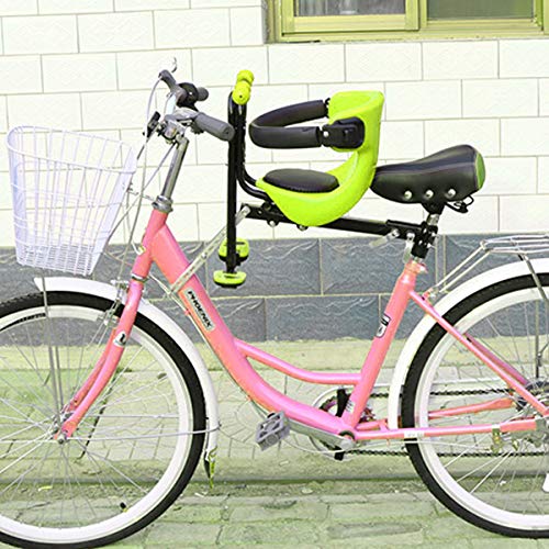 DHOUTDOORS Child Bicycle Seat Kids Electric Bike Front Chair Baby Saddle Cushion Carrier Sport Safety Stable green - Image 4
