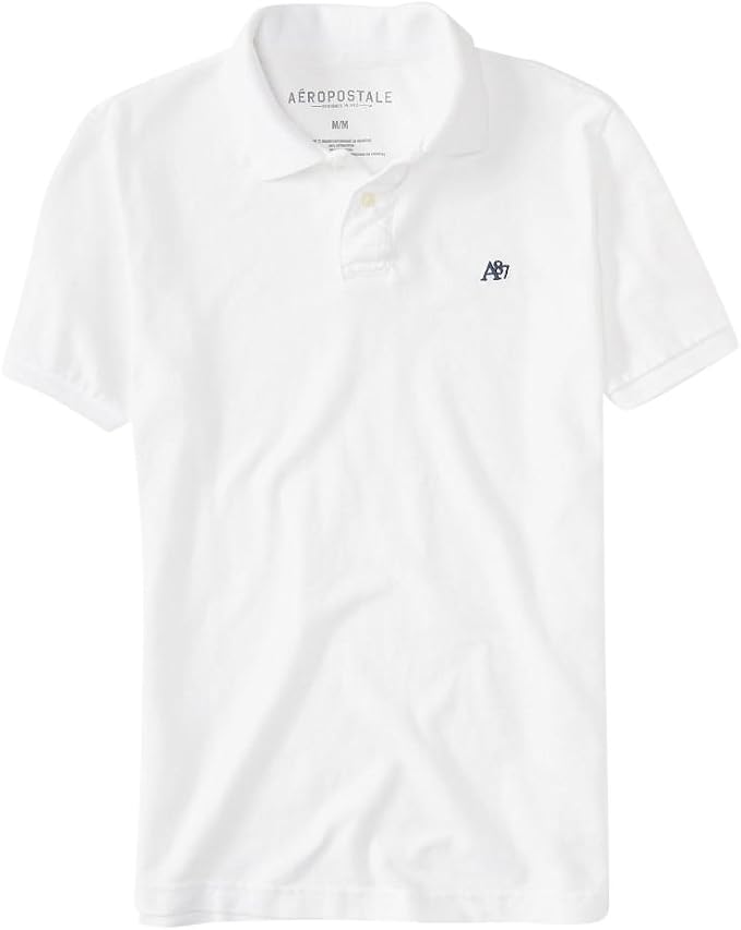 Amazon.com: Aeropostale Polo de A87 logotipo Piqu sólidos? Para hombre,  3XL, Bleach : Ropa, Zapatos y Joyería