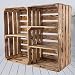 Produktbild Geflammter Holzschrank mit 3 Mittelbretter und Trennbrett  80x70x35cm