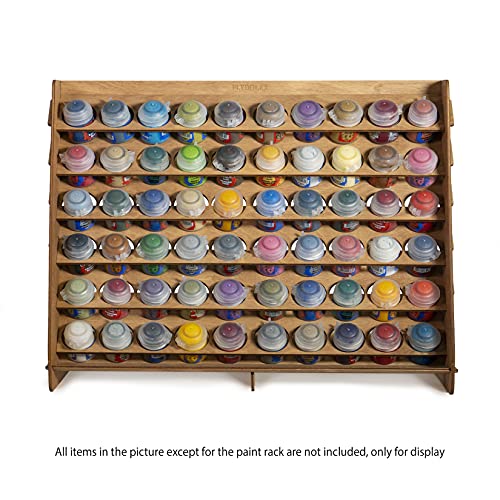 Plydolex Citadel Paint Rack Organizer with 60 Holes for Miniature Paint