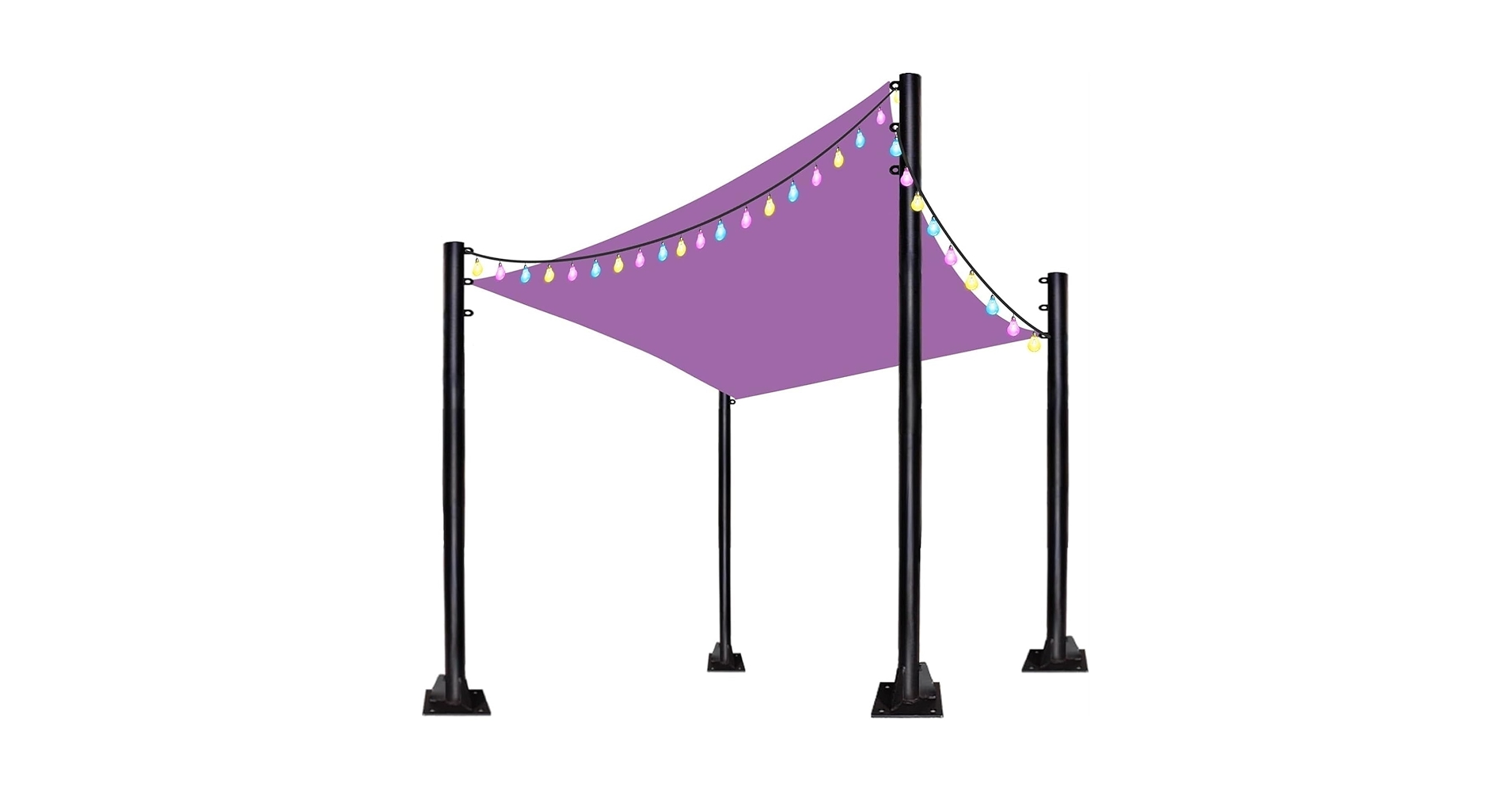 Amazon | サンシェードセイルポールキット、9.8フィートシェード