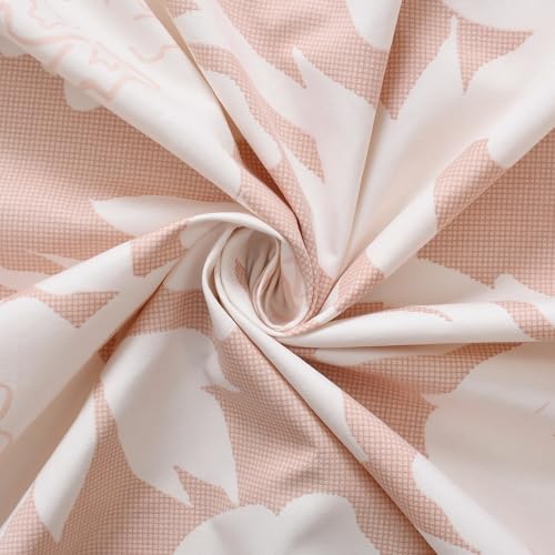 Image of Pure Soft Cotton Floral Diwan Set Covers 6 Pieces - 1 Single Bed Sheet (60 X 90) with 3 Cushion (16 X 16), 2 Bolster Covers (16 X 32) -Pink White
