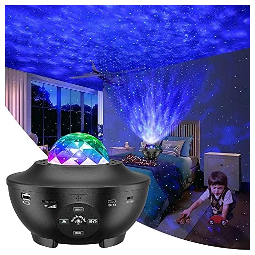 Galaxy Projector, Star Projector 3 in 1 Night Light Projector w/LED Cloud with Bluetooth Music Speaker for 1-16 Years Baby Kids Bedroom/Game Rooms/Home Theatre/Night Light Ambiance…
