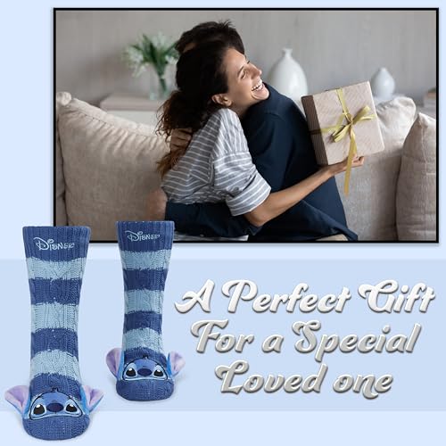 Disney Stitch Slipper Socks For Women Teens Warm Slipper Socks Bed Socks Non Slip Socks Gifts for Her3