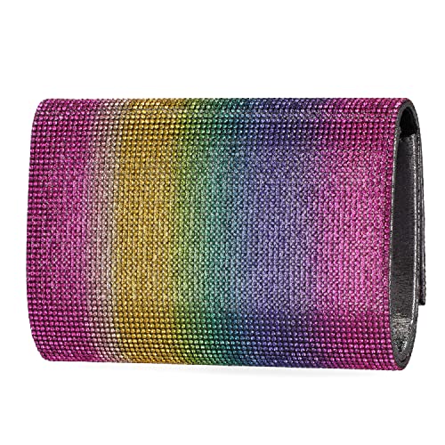 Jessica Mcclintock Alexis Sparkle And Shine Clutch, Rainbow #TOP3