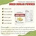 DURIAN POWDER 2.47 oz (70g) VIETFARMFOOD: Pure freeze-dried fruit powder, made from real fruit with no added sugar - Perfect for daily nutrition to keep your body full of vitality.