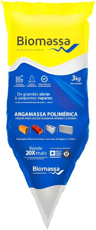 Argamassa 3kg Para Assentamento de Blocos e Tijolos Pronta